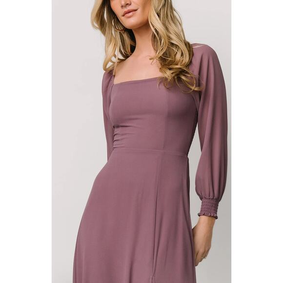 Baltic Born Giselle Maxi Dress Vintage Plum Wedding Guest Bridesmaid - Picture 2 of 11